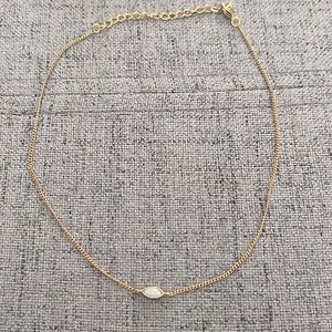Revolve Opal Bar Chain Choker in Gold Amarillo
